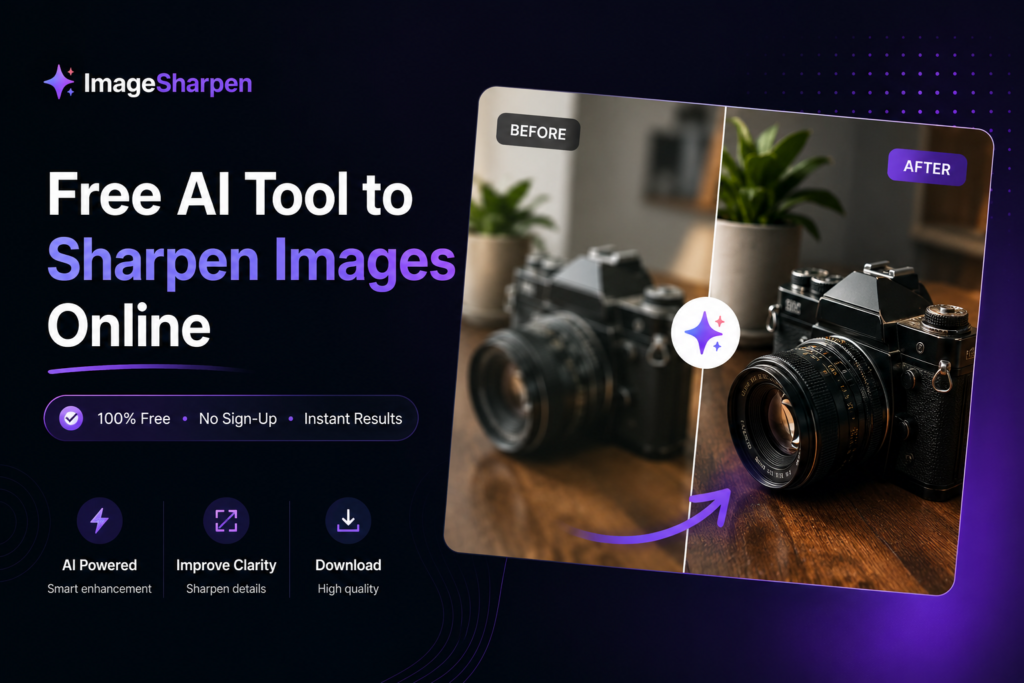 Image Sharpen AI Image upscaler enhancer